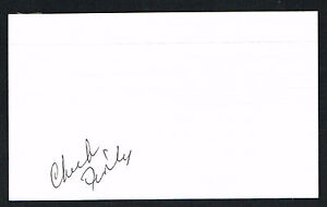 Chuck Finley signed autograph auto 3x5 index card Baseball Player H2866