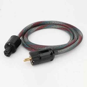 Cable de alimentación de audio CA 8 núcleos cobre UE Schuko HiFi IEC C15 cable para audiófilos hembra - Imagen 1 de 7