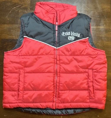 Ecko Unltd. Puffer Best Niño 24 Meses Rojo Y2K Foto 1 de 4