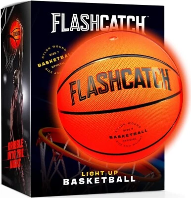 FLASHCATCH Light Up Basketball - Glow in the Dark Basketball - NO 7 Sports Gifts