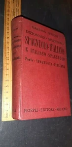 Gaetano Frisoni Dizionario moderno spagnuolo italiano Hoepli 1957 - Imagen 1 de 1
