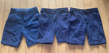 Boys bundle 3 Navy blue uniform French Toast shorts size 7 adjustable waist
