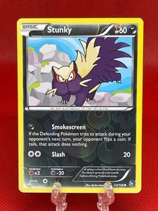 Pokémon TCG Stunky 53/106 Reverse Holo X&Y Flashfire XY English 2015 NM - Picture 1 of 2