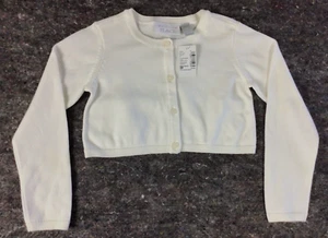 Girls 5T White Button Up Long Sleeve Cardigan Sweater Children's Place - Picture 1 of 8