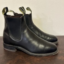 RM Williams Comfort Craftsman Ankle Boots US 6 / UK 5 Black Leather