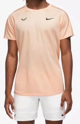 Nike XL Rafa Challenger Tennis Top Shirt DV2887-801 Peach Men Nikecourt Dri-Fit - Image 1 of 3