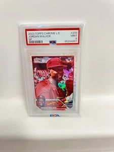 JORDAN WALKER - 2023 TOPPS CHROME LOGOFRACTOR IMAGE VARIATION PSA 9 SP - Picture 1 of 2