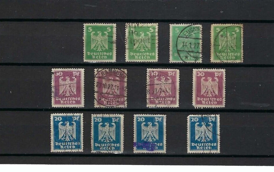 ''GERMAN EAGLE- SC-331-332-33        GERMANY  1924  Study  {12} - Image 1 of 1