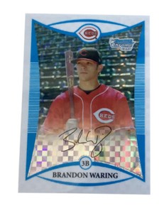 2008 Bowman Chrome Prospects X-Fractor #BCP110 Brandon Waring Cincinnati Reds