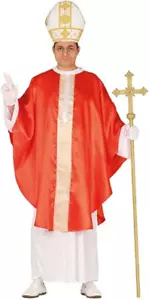 VESTITO ARCIVESCOVO ADULTO PAPA CARNEVALE CHIESA TRAVESTIMENTO TONACA ABITO - Bild 1 von 2
