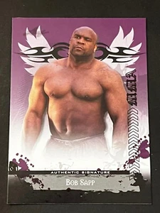2010 Leaf PURPLE PROOF MISSING AUTOGRAPH & #/25 Bob Sapp - Picture 1 of 2
