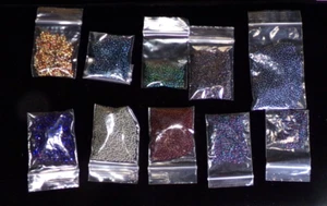 SIZE 11/0 CRAFT SEED BEADS 77 g ( 2.7 OZ) LOT cm8 bz8cr J88CR - Bild 1 von 3