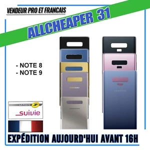 VITRE ARRIERE SAMSUNG NOTE 8 / NOTE 9 CACHE BATTERIE STICKERS OUTILS AU CHOIX - Imagen 1 de 10