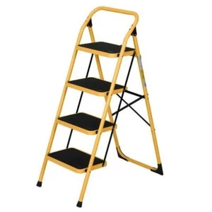 Portable 4-Step Ladder, Lightweight Step Stool, 330 lb. Load Capacity, Iron, NEW - Picture 1 of 4