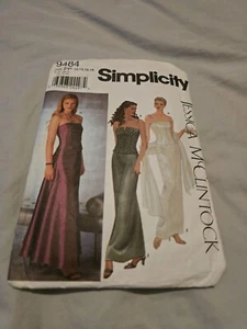 Simplicity 9484 Jessica McClintock Damen Größe 12-18 Bustiers, Röcke Muster - Bild 1 von 1