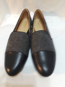 Nuevo Carbón Gris Oscuro Lana Negro Puntera Cómoda Sin Cordones Plana Nutrición Reikel 9.5M - Imagen 1 de 5