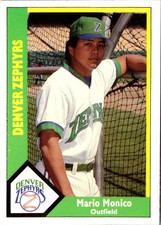 1990 CMC Denver Zephyrs Mario Monico #13 Denver Zephyrs Baseball Card