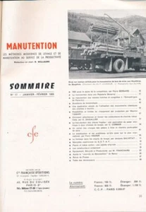Revue manutention. Année 1955 - Picture 1 of 1