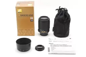 【Top Mint w/Box】 Nikon AF-S DX VR Zoom Nikkor 55-200mm f4-5.6G IF-ED From JAPAN - Picture 1 of 8