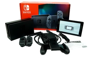 Nintendo Switch HAD-S-KAAAA 32GB Gray/Gray Handheld Console Japan Version JP - Picture 1 of 19