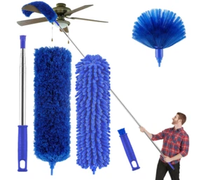 Microfibre Duster for high Ceilings, Duster for Cleaning Fan Cobweb 100 Telescop - Picture 1 of 6