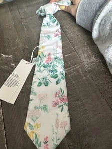JANIE AND JACK NWT Floral Cotton Neck Tie Size 2-5T Spring Easter Formal - Picture 1 of 5