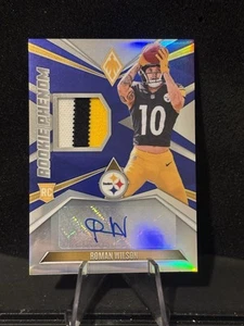 2024 Phoenix Roman Wilson Rookie Phenom Patch Auto Blue /49 Steelers - Photo 1/2