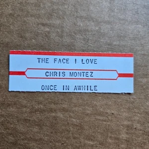 CHRIS MONTEZ The Face I Love JUKEBOX STRIP Record 45 rpm 7" - Picture 1 of 1