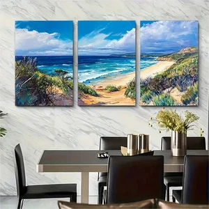 Arte de pared Margaret River Beach Art Australia 3 piezas lienzo sin marco/enmarcado - Imagen 1 de 8