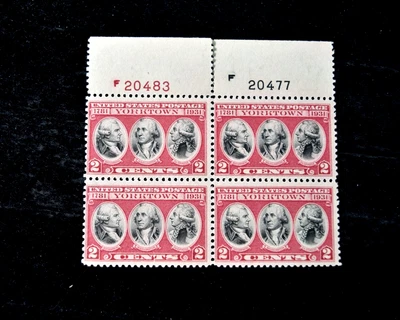 UNITED  STATES     1931     YORKTOWN   BLOCK OF 4 w #s    S 703    MNH - Image 1 of 3