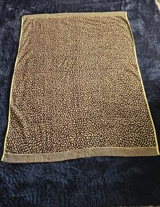 Vintage CAT Brand Terry Cloth Large Blanket Cheetah Leopard Print 84”x60” Beach - Picture 1 of 6