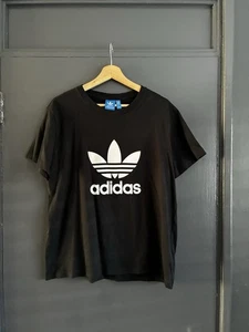 Adidas Originals Trefoil Logo T-Shirt – Black – Size L – Casual Sportswear - Picture 1 of 3