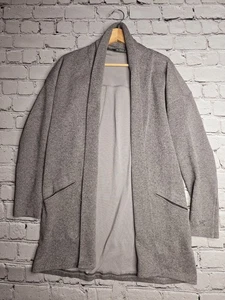 Arcteryx lila grau meliert offene Strickjacke Laina Pullover Damen Größe Large? - Bild 1 von 13
