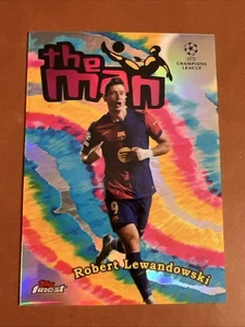 2025 Topps Finest The Man Robert Lewandowski Tye Dye Refractor #TM-7 - Picture 1 of 2