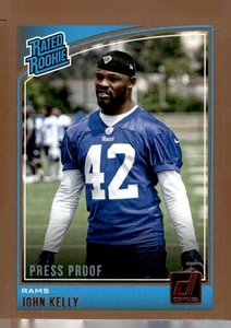 Donruss 2018 Donruss John Kelly Los Angeles Rams bronzo a prova di stampa - Foto 1 di 2