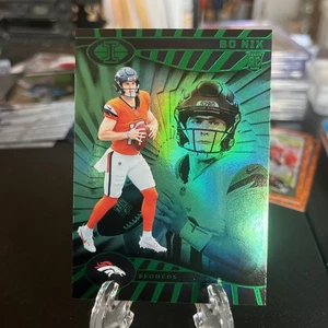 2024 Panini Illusions - Bo Nix #22 Trophy Collection Emerald (RC) - Picture 1 of 2