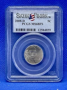 2008-D Jefferson Nickel PCGS MS68FS - Picture 1 of 2