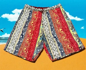 Vtg Chaps Ralph Lauren Swim Bathing Suit XXL Tropical Lined Trunks Hawaiian Mens - Picture 1 of 13