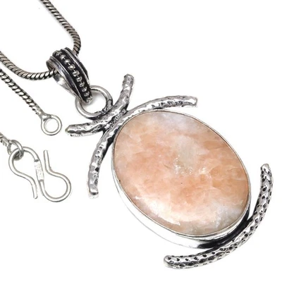 Collar Fósil Coral Piedras Preciosas Hecho a Mano Joyería Antigua 1.5" Foto 1 de 4