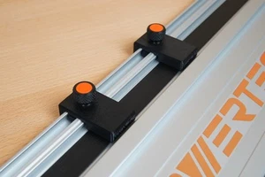 PowerTec Guide Rail Limit Stops - Pair of 2 for PowerTec Track Saw Guide Rails - Picture 1 of 6