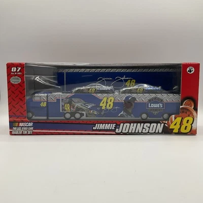 Jimmie Johnson #48 Lowe’s Racing 2 Car Set 1:64 Hauler 2007  Winner's Circle - Image 1 of 4
