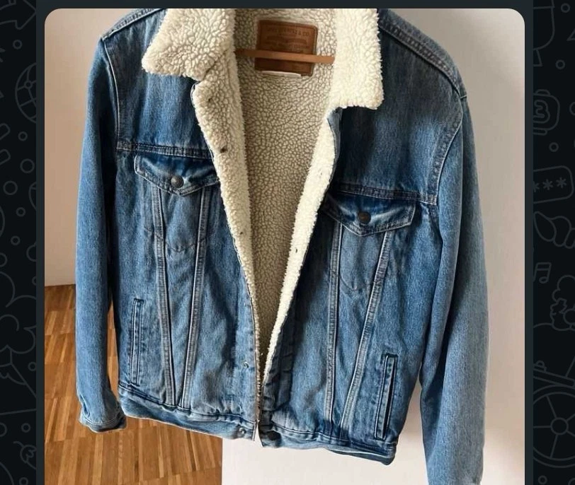 Levis Jeans Jacke mit Teddyfutter, Gr. L, sehr gut erhalten - Bild 1 von 1