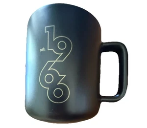 Peets. Black ceramic Coffee Tea Mug. 1966 Est Gold Logo. Founders Date. 12 ozs. - Picture 1 of 8
