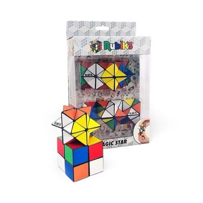 Rubik's Cube Magic Star 2 Piece Fidget Toy Puzzle Set STEM Gift Pristine Box - Image 1 of 4