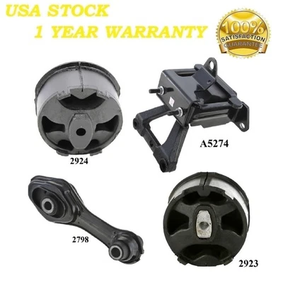 4 PIEZAS MONTAJE MOTOR Y TRANSMISIÓN AJUSTE Chevrolet Cavalier/Pontiac Sunfire 2.2L OHV - MT Foto 1 de 4