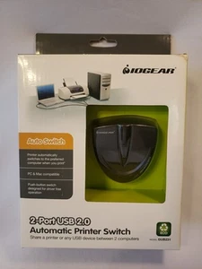 IOGear (GUB231) Interrupteur Imprimante Automatique Externe USB 2.0 2 Ports Neuf - Photo 1/6