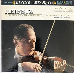 VG++ "Sibelius: Violin Concerto" LP Jascha Heifetz 1960 RCA Living Stereo - Picture 1 of 2