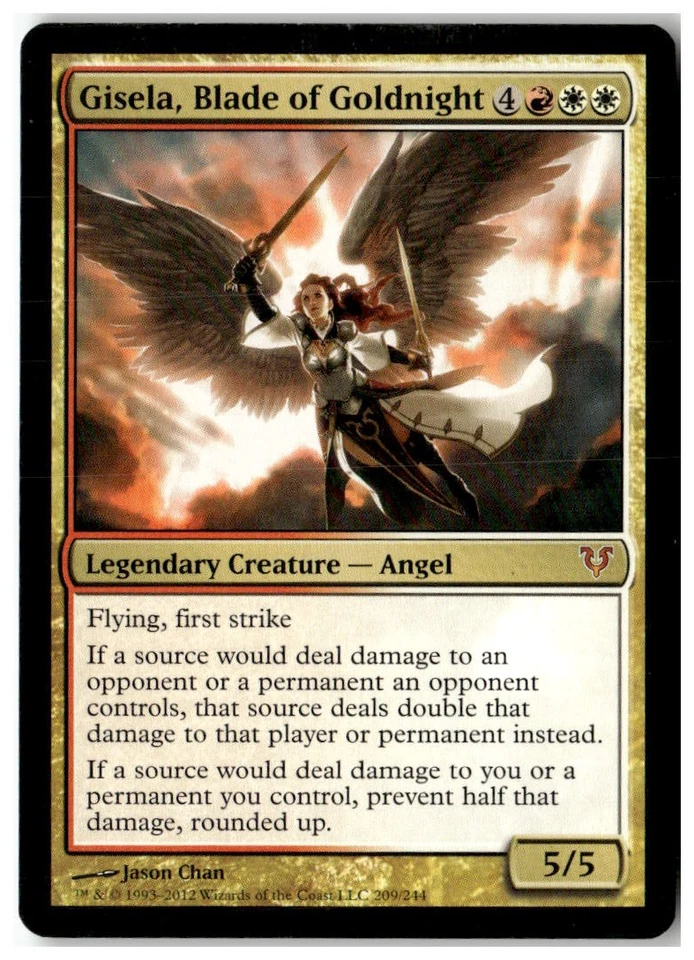 MTG Gisela, Blade of Goldnight - Avacyn Restored Moderately Played English - Image 1 of 2