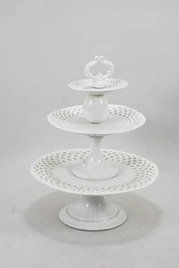 Q19H93- KPM Berlin Porzellan Etagere 1 Schleifstrich - Bild 1 von 12