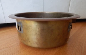 BRASS & COPPER UNDERMOUNT KITCHEN BATHROOM SINK DENMARK BRACKETS - Picture 1 of 5